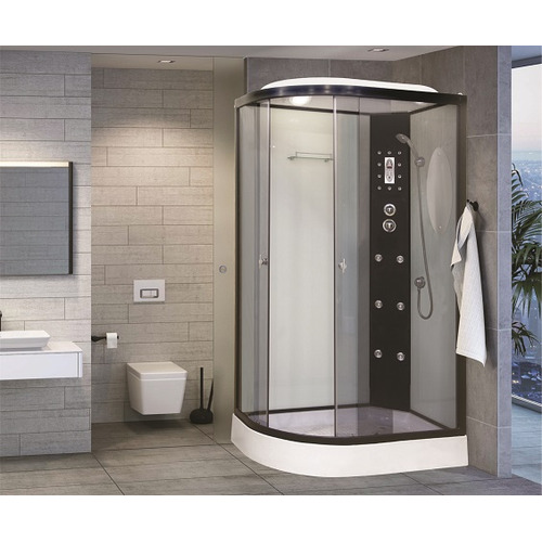 Душевая кабина Niagara Premium NG-1903-01L 120х80 с гидромассажем чёрный профиль тонированное стекло левая