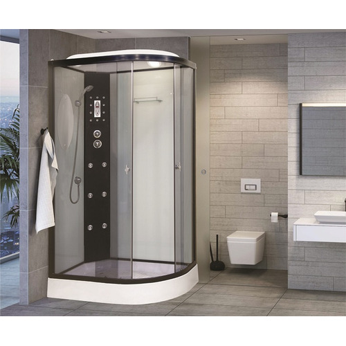 Душевая кабина Niagara Premium NG-1903-01R 120х80 с гидромассажем чёрный профиль тонированное стекло правая