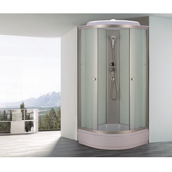 Душевая кабина Niagara Eco NG-3304-14 90х90 профиль серебро матовое стекло