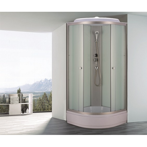 Душевая кабина Niagara Eco NG-3304-14 90х90 профиль серебро матовое стекло