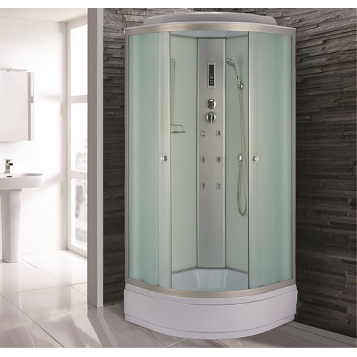 Душевая кабина Niagara Classic NG-3316-14 100х100 с гидромассажем профиль серебро матовое стекло