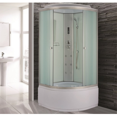 Душевая кабина Niagara Classic NG-3319-14 100х100 с гидромассажем профиль серебро матовое стекло