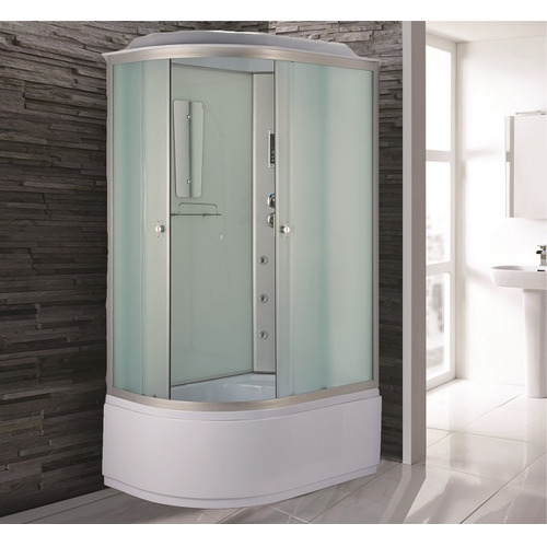 Душевая кабина Niagara Classic NG-3320-14R 120х80 с гидромассажем профиль серебро матовое стекло правая