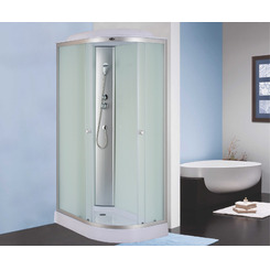 Душевая кабина Niagara Eco NG-4312-08L 120х80 профиль серебро матовое стекло левая