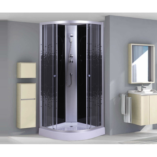 Душевая кабина Niagara Eco NG-4501-08ВК 90х90 профиль серебро стекло с рисунком мозаика