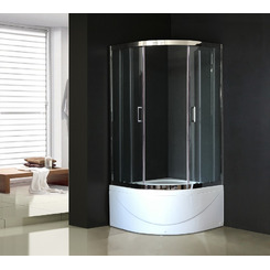 Душевой уголок Royal Bath RB100BK-T-CH 100х100 четверть круга