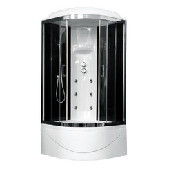 Душевая кабина Royal Bath RB100BK3-BT-CH 100х100 с гидромассажем