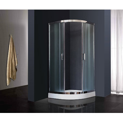 Душевой уголок Royal Bath RB100HK-C-CH 100х100 четверть круга рифленое стекло