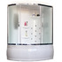 Душевая кабина Royal Bath RB140ALP-C-CH-R 140х95 с гидромассажем рифленое стекло правая
