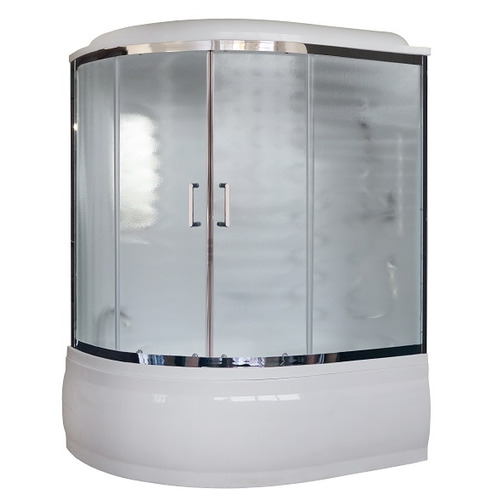 Душевая кабина Royal Bath RB150ALP-C-CH-R 150х100 рифленое матовое стекло с гидромассажем правая