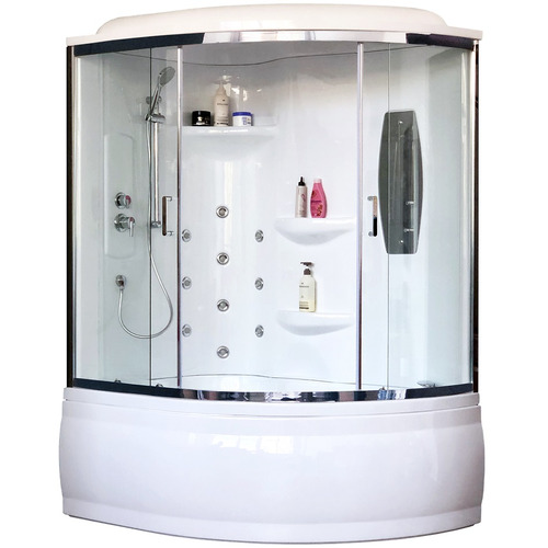 Душевая кабина Royal Bath RB150ALP-T-CH-L 150х100 с гидромассажем левая