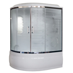 Душевая кабина Royal Bath RB170ALP-C-CH-R 170х100 рифленое матовое стекло с гидромассажем правая