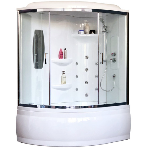 Душевая кабина Royal Bath RB170ALP-T-CH-R 170х100 с гидромассажем правая