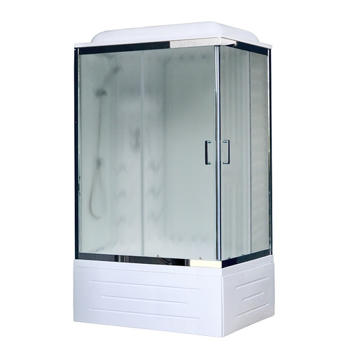 Душевая кабина Royal Bath RB8100BP3-WC-CH-L 100х80 с гидромассажем рифленое стекло левая
