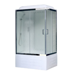 Душевая кабина Royal Bath RB8100BP6-WC-CH-L 100х80 рифленое стекло левая