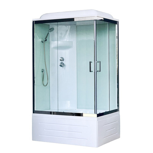 Душевая кабина Royal Bath RB8100BP6-WT-CH-L 100х80 левая