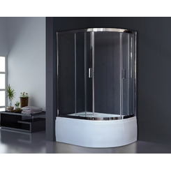Душевой уголок Royal Bath RB8120BK-T-CH-L 120х80 асимметричный
