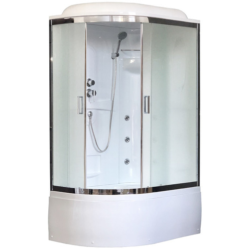 Душевая кабина Royal Bath RB8120BK2-M-CH-R 120х80 рифленое матовое стекло с гидромассажем правая