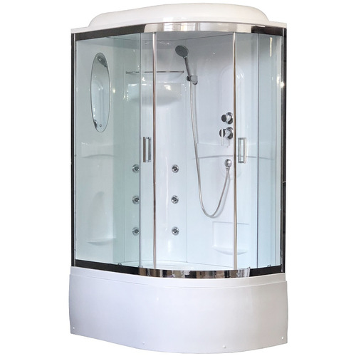 Душевая кабина Royal Bath RB8120BK2-T-CH-L 120х80 с гидромассажем левая