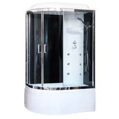 Душевая кабина Royal Bath RB8120BK3-BT-CH-R 120х80 с гидромассажем правая