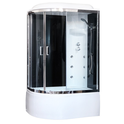 Душевая кабина Royal Bath RB8120BK3-BT-CH-R 120х80 с гидромассажем правая