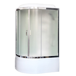 Душевая кабина Royal Bath RB8120BK3-WC-CH-R 120х80 рифленое матовое стекло с гидромассажем правая