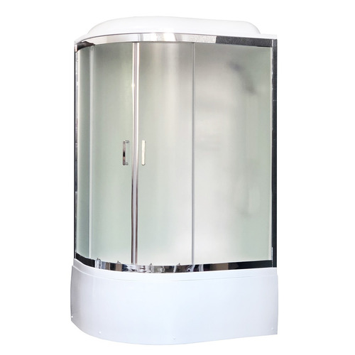 Душевая кабина Royal Bath RB8120BK3-WC-CH-R 120х80 рифленое матовое стекло с гидромассажем правая