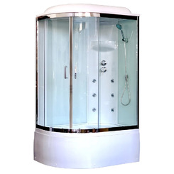 Душевая кабина Royal Bath RB8120BK3-WT-CH-R 120х80 с гидромассажем правая