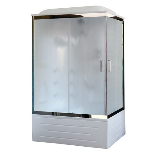 Душевая кабина Royal Bath RB8120BP2-M-CH-L 120х80 с гидромассажем рифленое стекло левая
