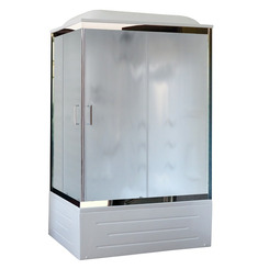 Душевая кабина Royal Bath RB8120BP2-M-CH-R 120х80 с гидромассажем рифленое стекло правая