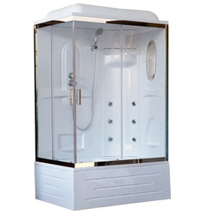 Душевая кабина Royal Bath RB8120BP2-T-CH-R 120х80 с гидромассажем правая
