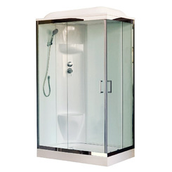 Душевая кабина Royal Bath RB8120HP6-WT-CH-L 120х80 левая