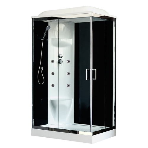 Душевая кабина Royal Bath RB8120HP7-BT-CH-L 120х80 с гидромассажем левая