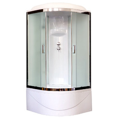 Душевая кабина Royal Bath RB90BK6-WC-CH 90х90 рифленое матовое стекло