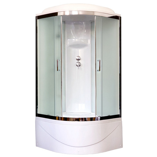 Душевая кабина Royal Bath RB90BK6-WC-CH 90х90 рифленое матовое стекло