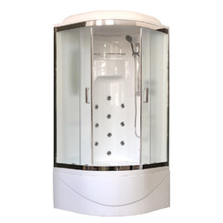 Душевая кабина Royal Bath RB90NRW-C-CH 90х90 рифленое матовое стекло с гидромассажем