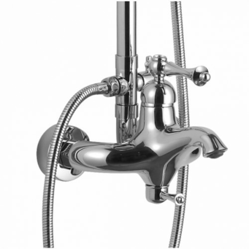 Душевая стойка Rose R0136 с изливом хром