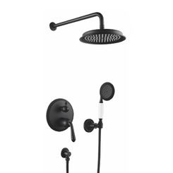 Душевой комплект Rose R0235H черный матовый