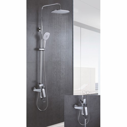 Душевая стойка Rose R1336 с изливом хром