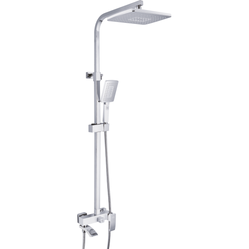 Душевая система Rose R1556F белый-хром