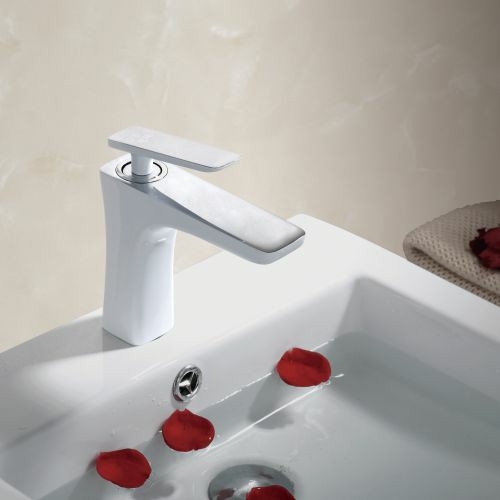 Смеситель для раковины Rose R1601F белый