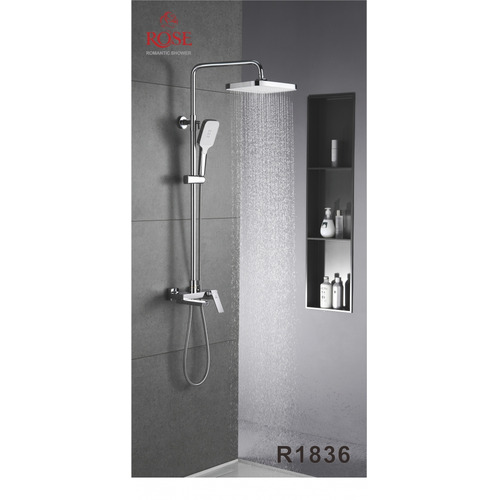 Душевая стойка Rose R1836 с изливом хром