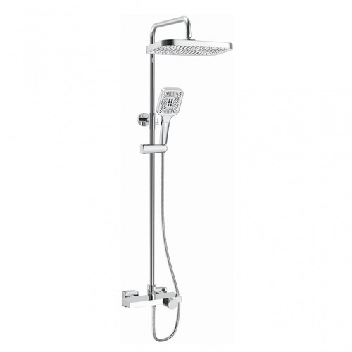 Душевая стойка Rose R1896-6 термостат с изливом хром глянцевый