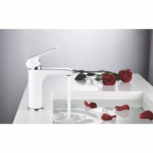 Смеситель для раковины Rose R2101F белый