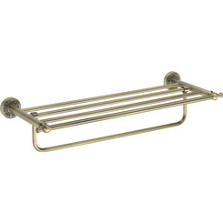 Полка с полотенцедержателем Rose RG1008Q бронза