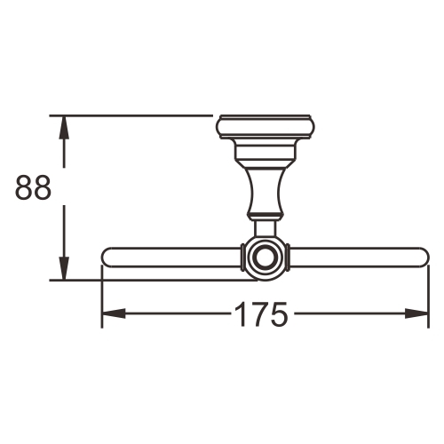 Полотенцедержатель-кольцо Rose RG1106Q бронза