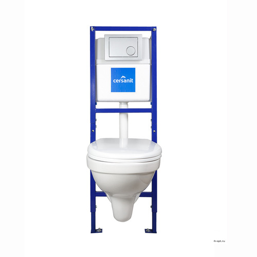 Комплект унитаз с инсталляцией Cersanit Delfi S-SET-DEL/LeonN/TPL/Cm-w
