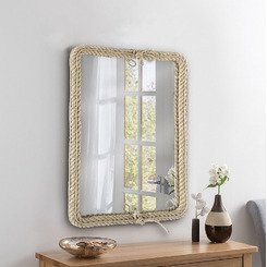 Зеркало в ванную с подсветкой Silver Mirrors Вестерн 550х800 (декор-канат) ФР-00002365