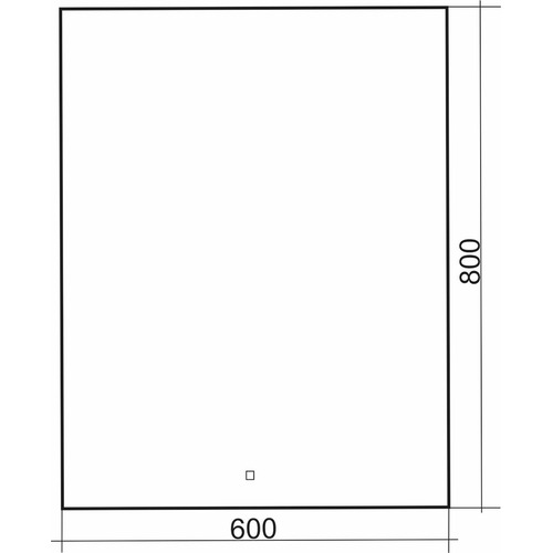 Зеркало в ванную с подсветкой Silver Mirrors Алмина 600х800 (LED-подсветка, сенсорный выключатель, диммер) ФР-1541