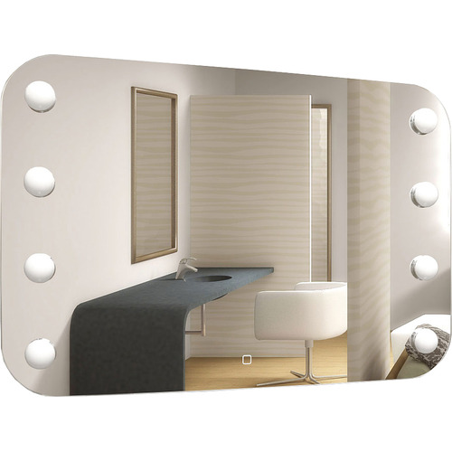 Зеркало в ванную с подсветкой Silver Mirrors TONY 800х550 (сенсорный выключатель, смена цвета, 8 ламп в комплекте) LED-00002479